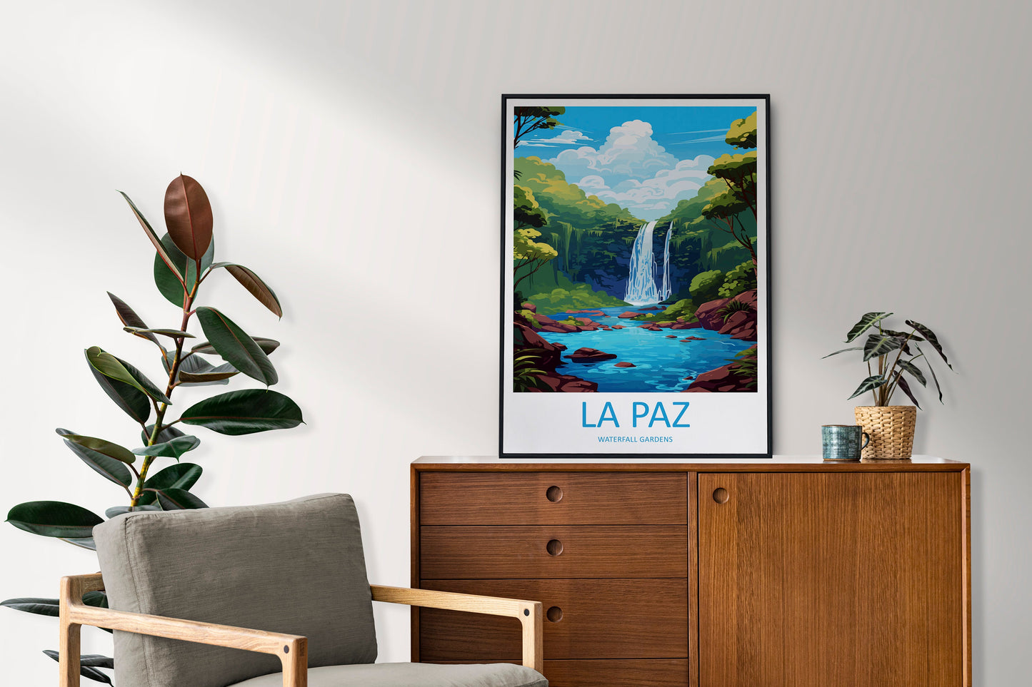 La Paz Waterfall Gardens Travel Print Wall Art La Paz Waterfall Gardens Wall Hanging Home Décor La Paz Waterfall Gardens Gift Art Costa Rica