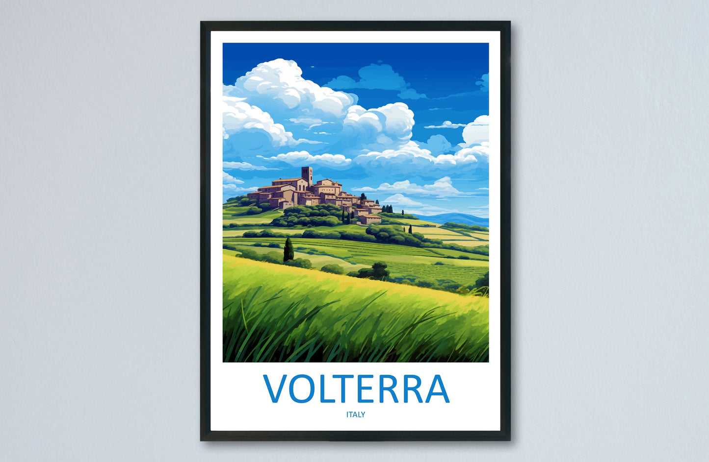 Volterra Travel Print Wall Art Volterra Italy Wall Hanging Home Decoration Volterra Gift Art Lovers Wall Art Print Volterra Italy