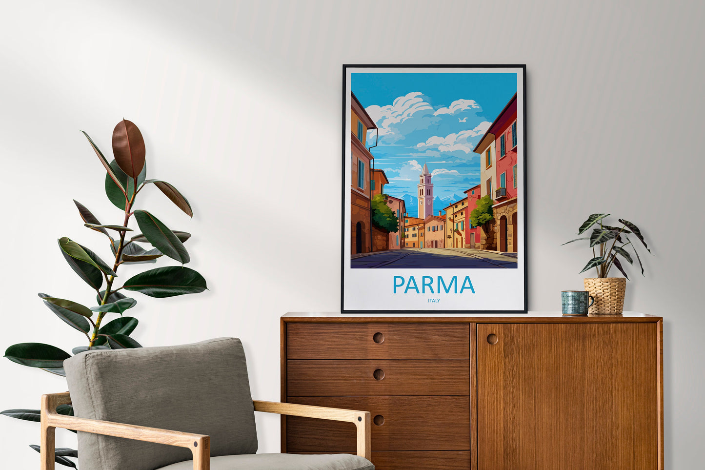 Parma Travel Print Wall Art Parma Italy Wall Hanging Home Decor Parma Gift Art Lovers Wall Art Print Parma Italy