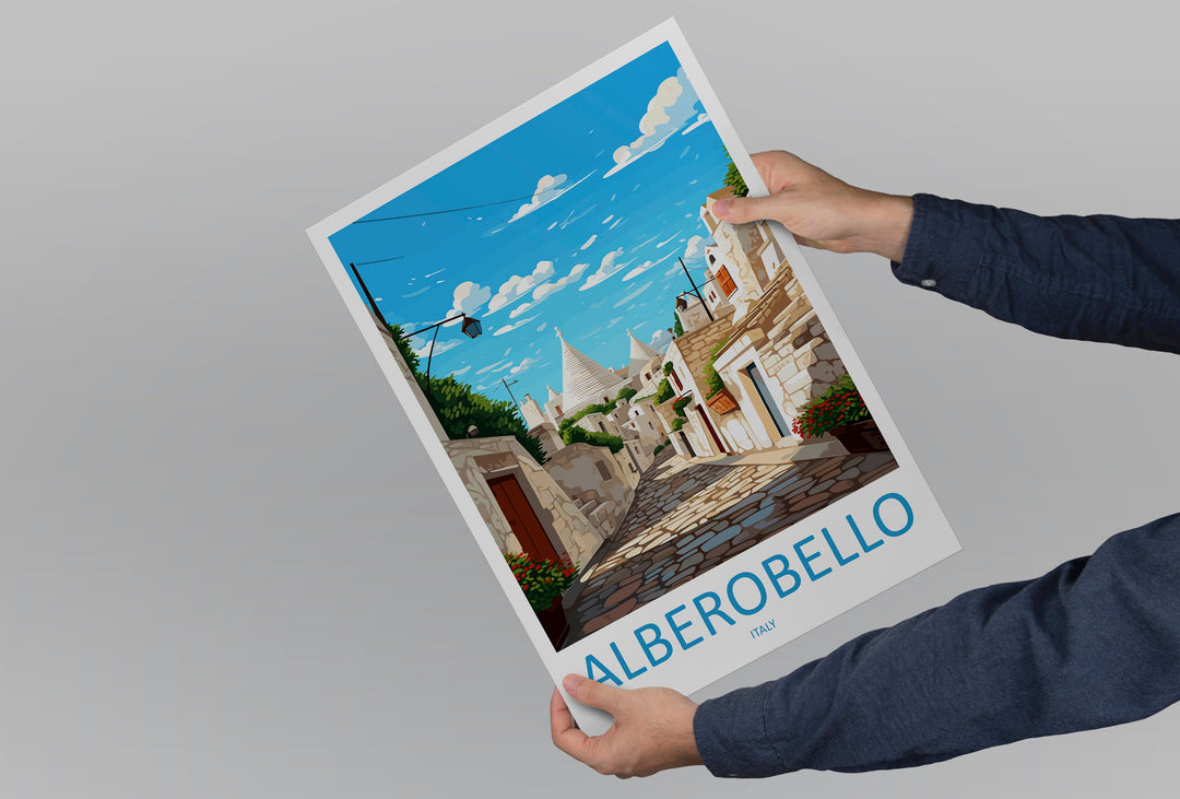 Alberobello Travel Print Wall Art Alberobello Italy Wall Hanging Home Decor Alberobello Gift Art Lovers Wall Art Print Alberobello Italy