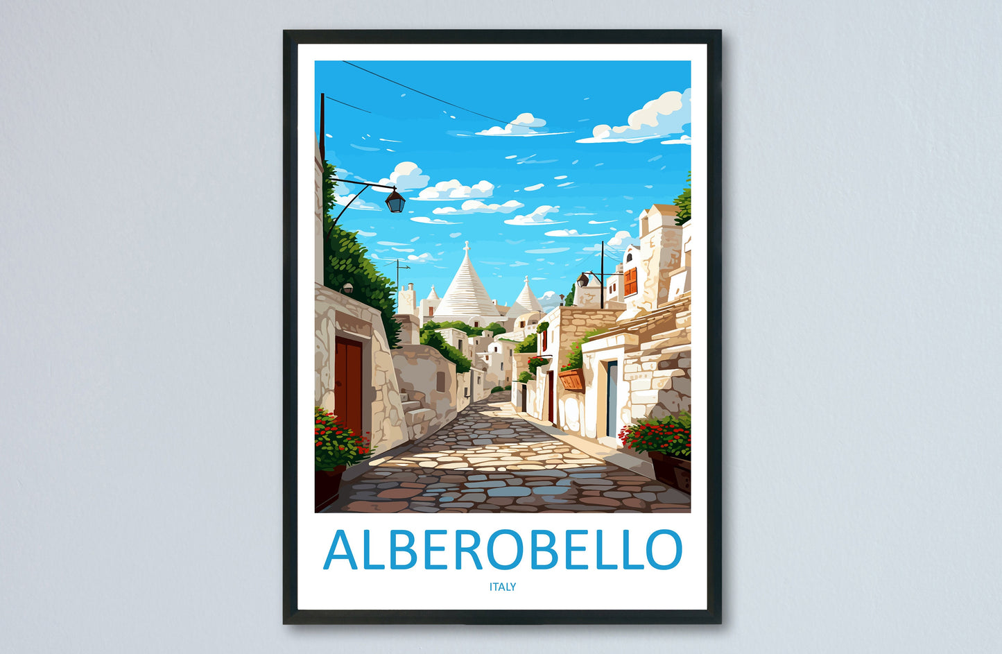 Alberobello Travel Print Wall Art Alberobello Italy Wall Hanging Home Decor Alberobello Gift Art Lovers Wall Art Print Alberobello Italy