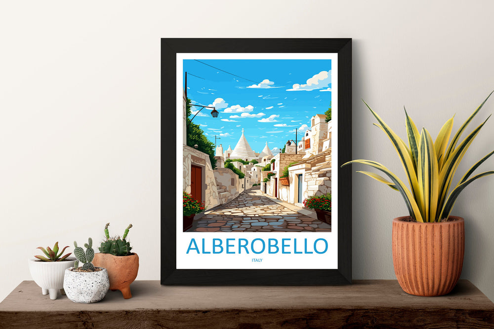 Alberobello Travel Print Wall Art Alberobello Italy Wall Hanging Home Decor Alberobello Gift Art Lovers Wall Art Print Alberobello Italy