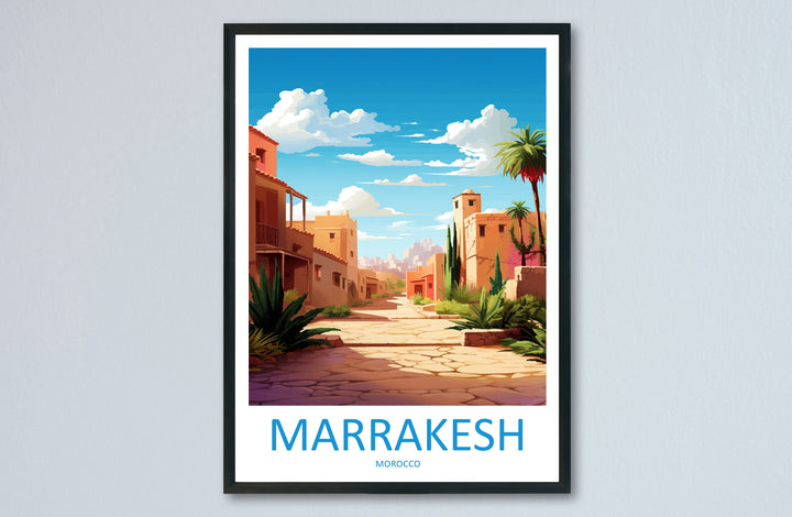 Marrakesh Travel Print Wall Art Marrakesh Wall Hanging Home Décor Marrakesh Gift Art Lovers Morocco Art Lover Gift Wall Art Morocco Art
