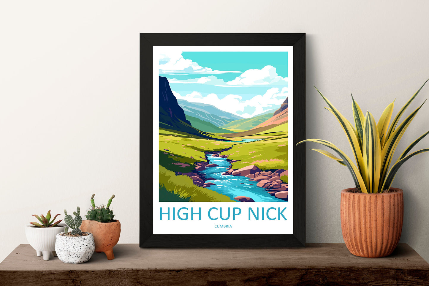 High Cup Nick Travel Print Wall Art High Cup Nick Wall Hanging Home Décor High Cup Nick Gift Art Lovers Cumbria Art Lover Gift High Cup Nick