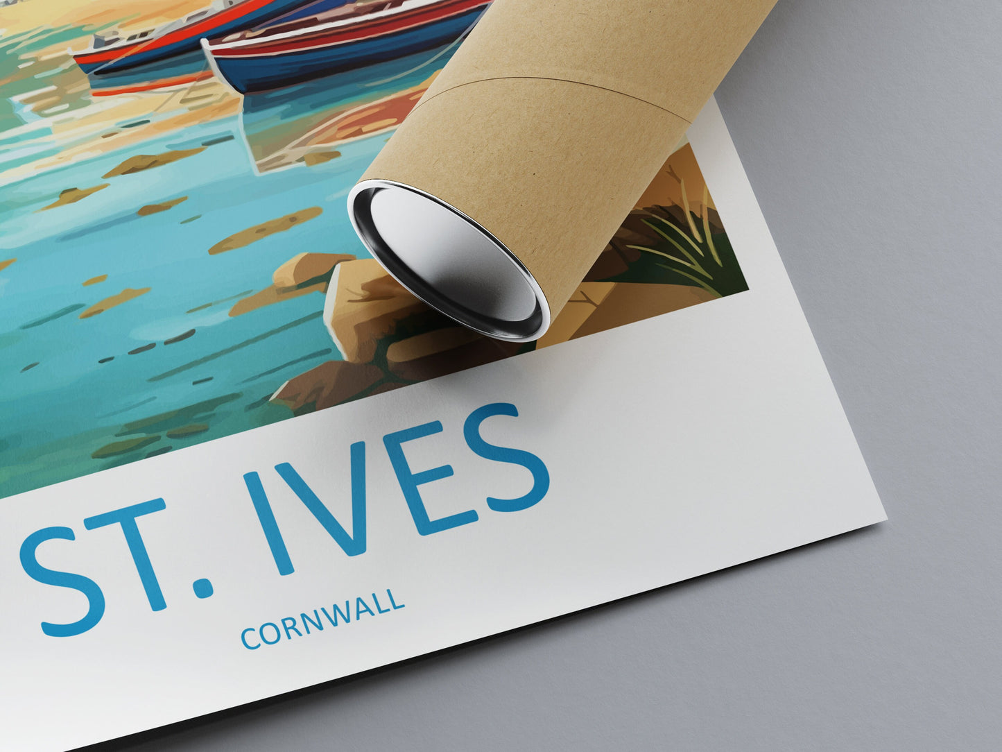 St Ives Travel Print Wall Art St Ives Wall Hanging Home Décor St Ives Gift Art Lovers England Art Lover Gift St Ives Travel Souvenir