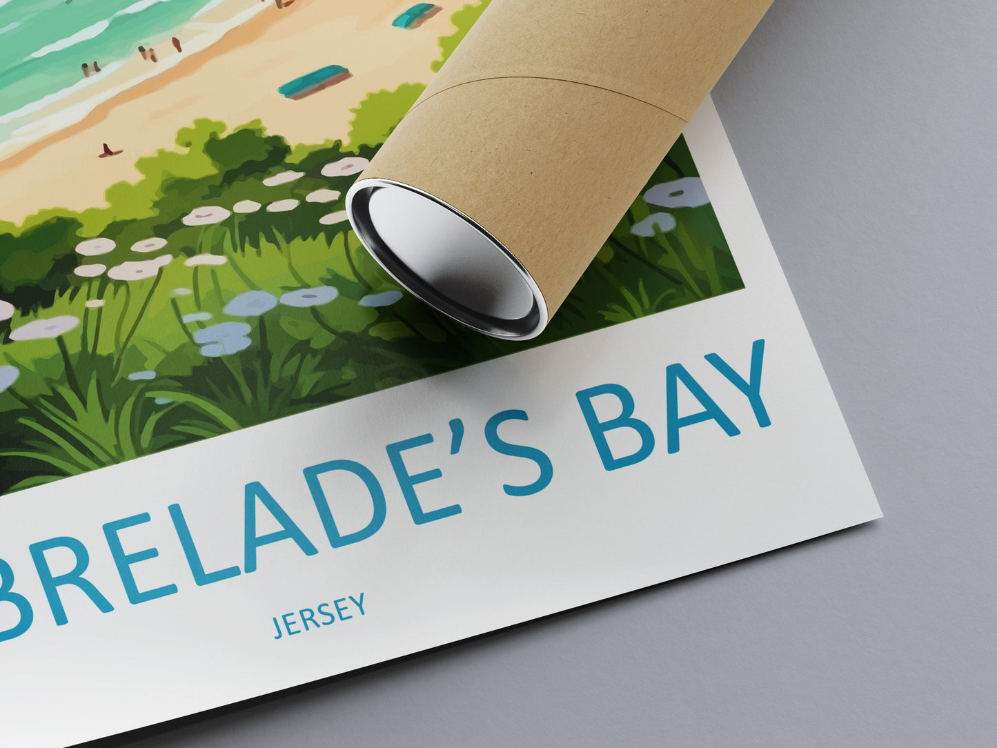 St Brelades Bay Travel Print Wall Art St Brelades Bay Wall Hanging Home Décor St Brelades Bay Gift Art Lovers Jersey Art Lover Gift