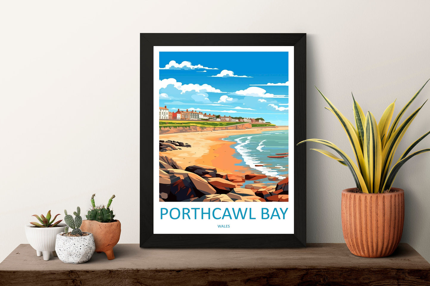 Porthcawl Bay Print Porthcawl Bay Home Decor Landscape Art Print Porthcawl Bay Wall Nature Enthusiast Gift Wall Hanging Porthcawl Bay