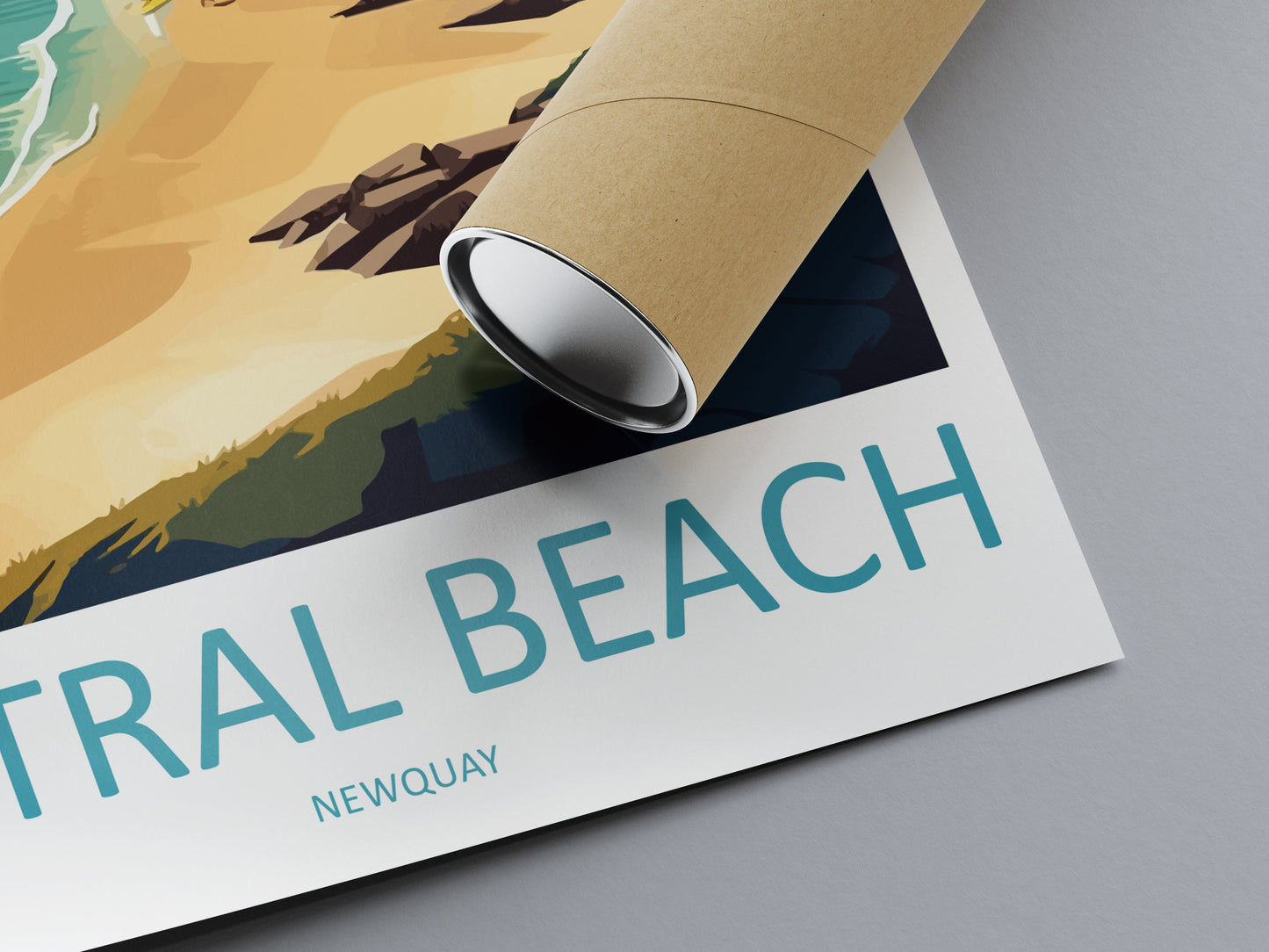 Fistral Beach Travel Print Wall Art Fistral Beach Wall Hanging Home Décor Newquay Gift Art Lovers Fistral Beach Art Lover Gift Newquay Art