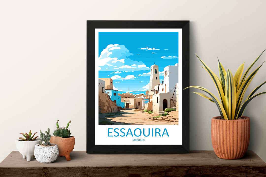 Essaouira Travel Print Wall Art Essaouira Wall Hanging Home Décor Essaouira Gift Art Lovers Morocco Art Lover Gift Wall Art Morocco Art