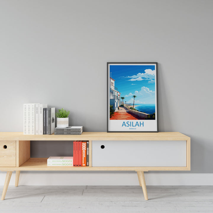 Asilah Travel Print Wall Art Asilah Wall Hanging Home Décor Asilah Gift Art Lovers Morocco Art Lover Gift Wall Art Morocco Art