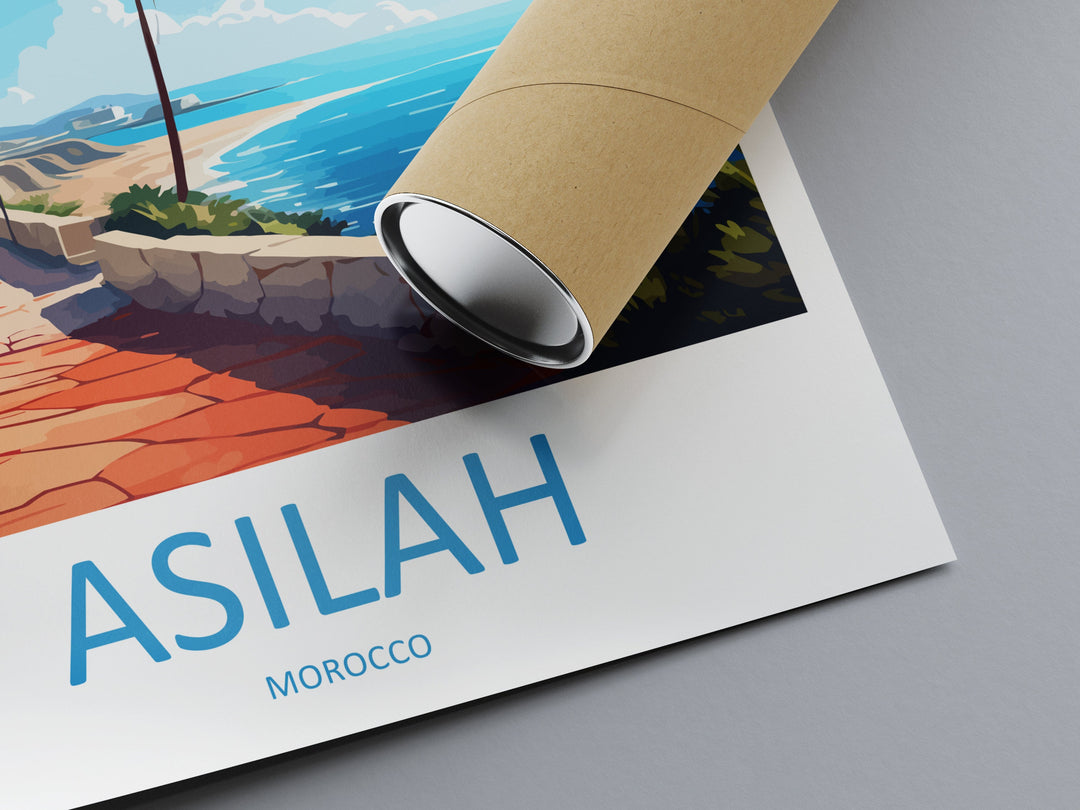 Asilah Travel Print Wall Art Asilah Wall Hanging Home Décor Asilah Gift Art Lovers Morocco Art Lover Gift Wall Art Morocco Art