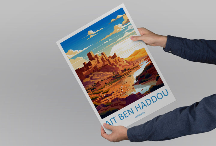 Aït Benhaddou Travel Print Wall Art Aït Benhaddou Wall Hanging Home Décor Aït Benhaddou Gift Art Lovers Morocco Art Lover Gift