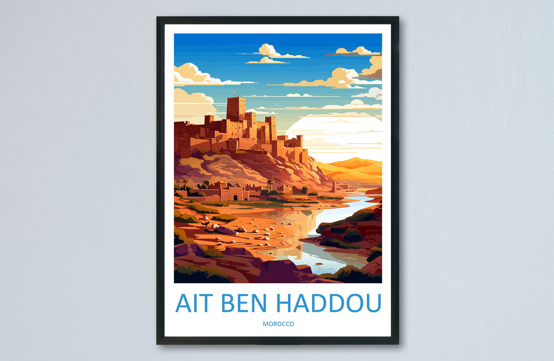 Aït Benhaddou Travel Print Wall Art Aït Benhaddou Wall Hanging Home Décor Aït Benhaddou Gift Art Lovers Morocco Art Lover Gift