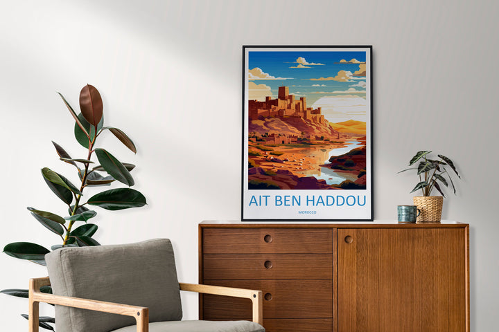 Aït Benhaddou Travel Print Wall Art Aït Benhaddou Wall Hanging Home Décor Aït Benhaddou Gift Art Lovers Morocco Art Lover Gift