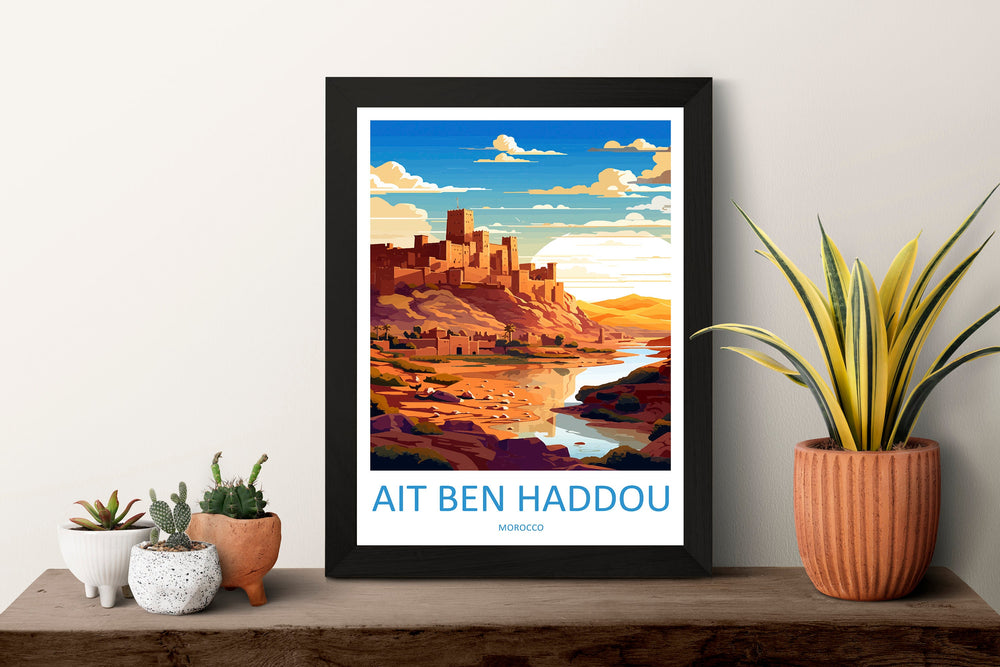 Aït Benhaddou Travel Print Wall Art Aït Benhaddou Wall Hanging Home Décor Aït Benhaddou Gift Art Lovers Morocco Art Lover Gift