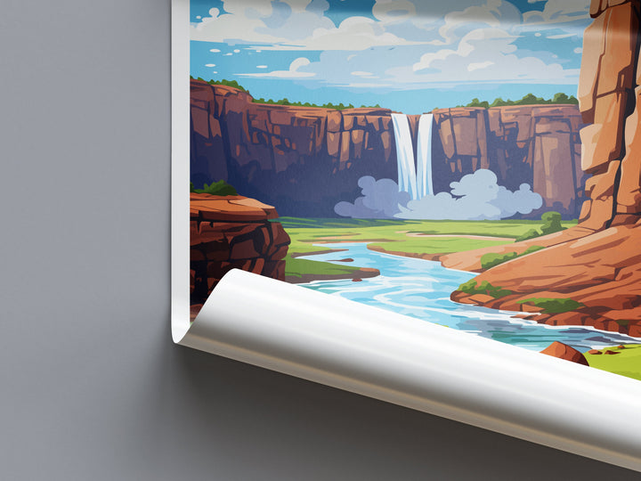 Ouzoud Waterfalls Travel Print Wall Art Ouzoud Waterfalls Wall Hanging Home Décor Ouzoud Waterfalls Gift Art Lovers Morocco Art Lover Gift