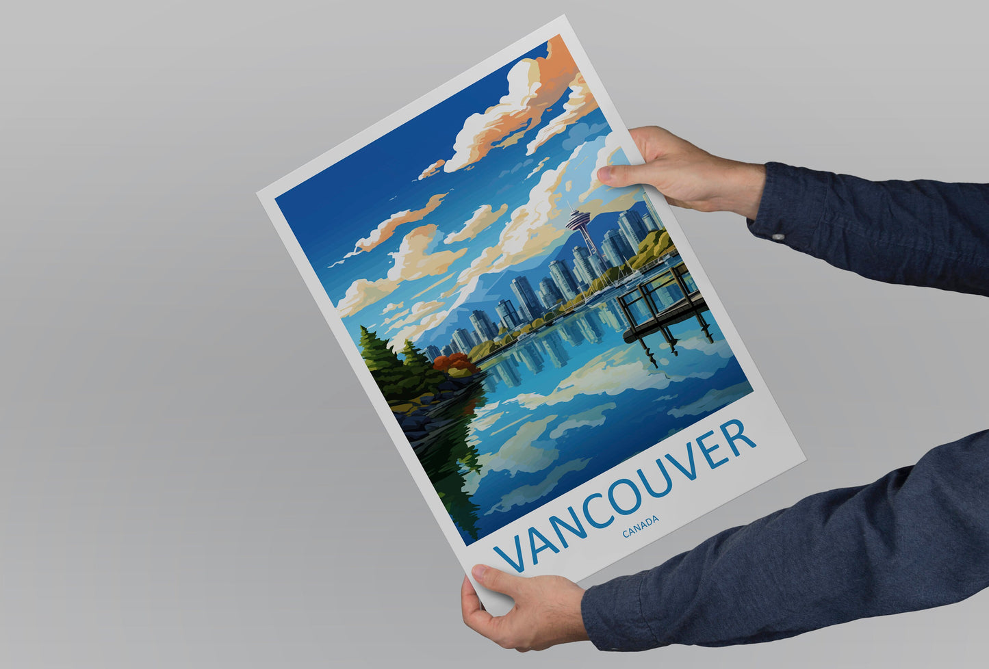 Vancouver Travel Print Wall Art Vancouver Wall Hanging Home Décor Vancouver Gift Art Lovers Canada Art Lover Gift Vancouver Gift