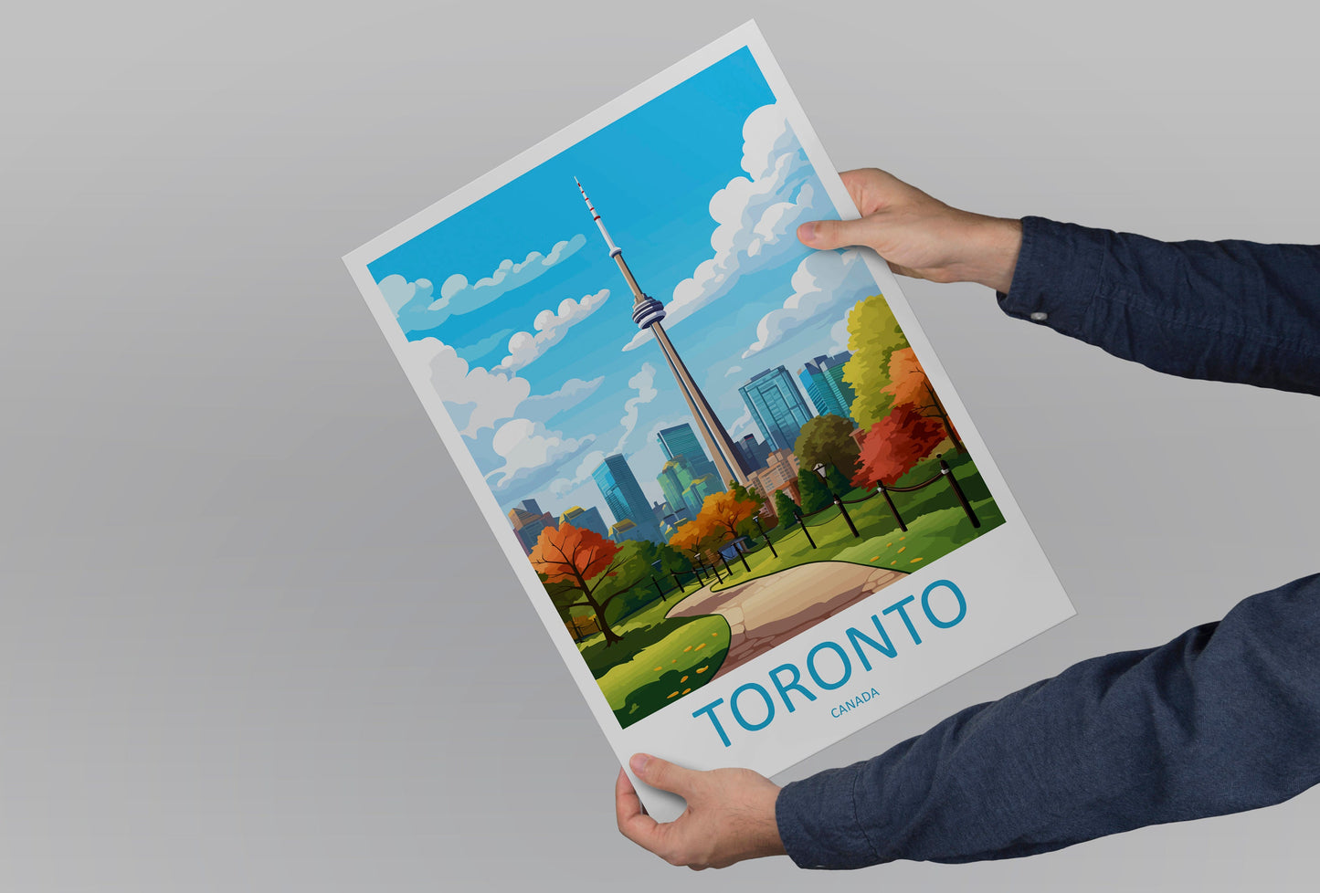 Toronto Travel Print Wall Art Toronto Wall Hanging Home Décor Toronto Gift Art Lovers Canada Art Lover Gift Toronto Gift