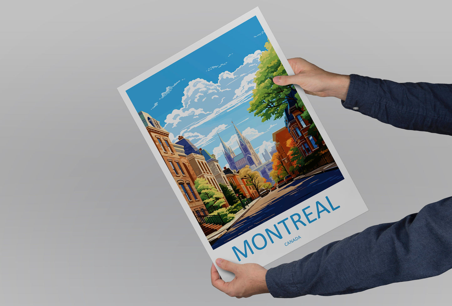Montreal Travel Print Wall Art Montreal Wall Hanging Home Décor Montreal Gift Art Lovers Canada Art Lover Gift Montreal Wall Art