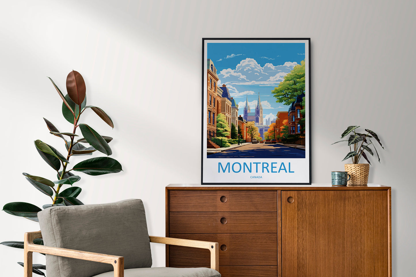 Montreal Travel Print Wall Art Montreal Wall Hanging Home Décor Montreal Gift Art Lovers Canada Art Lover Gift Montreal Wall Art