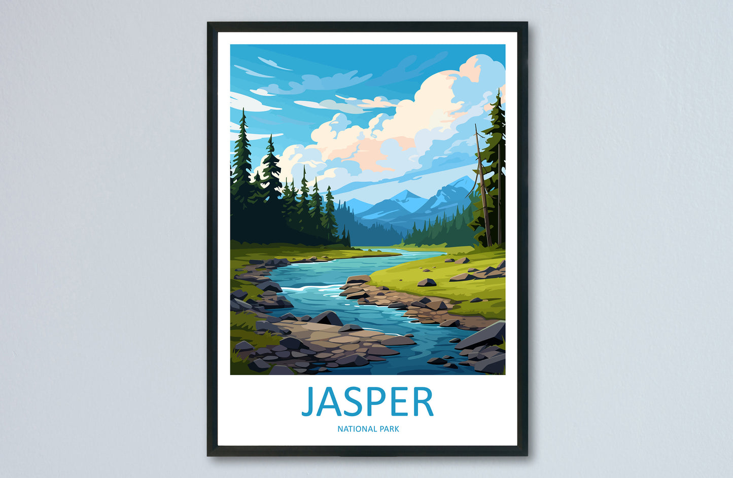 Jasper National Park Travel Print Wall Art Jasper National Park Wall Hanging Home Décor Jasper National Park Gift Art Lovers Canada Art Gift