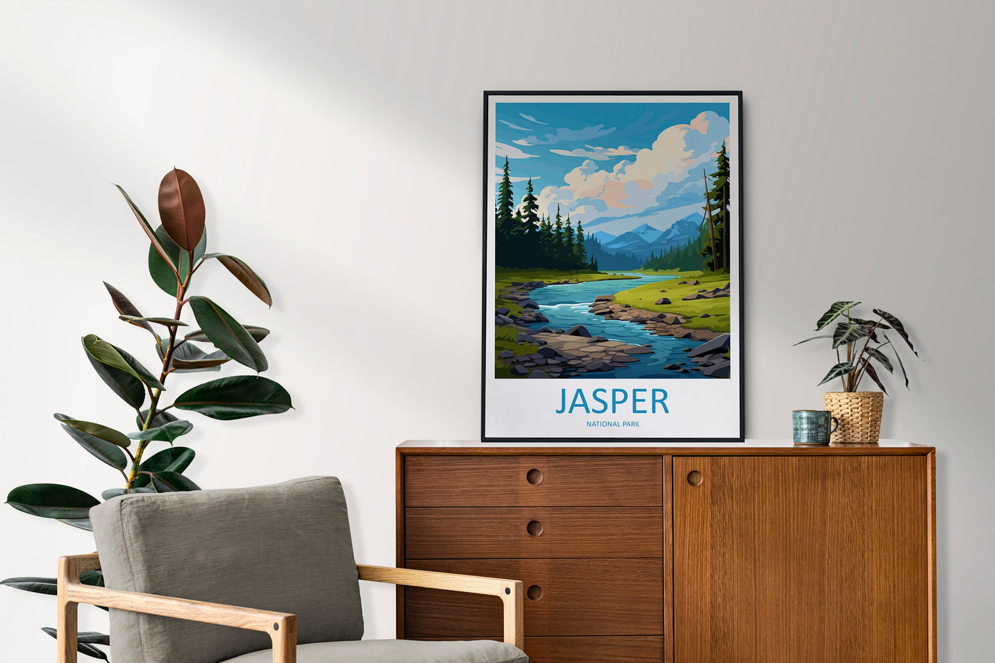 Jasper National Park Travel Print Wall Art Jasper National Park Wall Hanging Home Décor Jasper National Park Gift Art Lovers Canada Art Gift