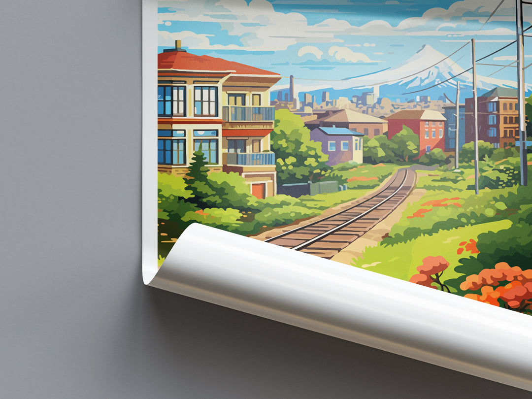 Portland Travel Print Wall Art Portland Wall Hanging Home Décor Portland Gift Art Lovers Oregon Art Lover Gift Portland Poster