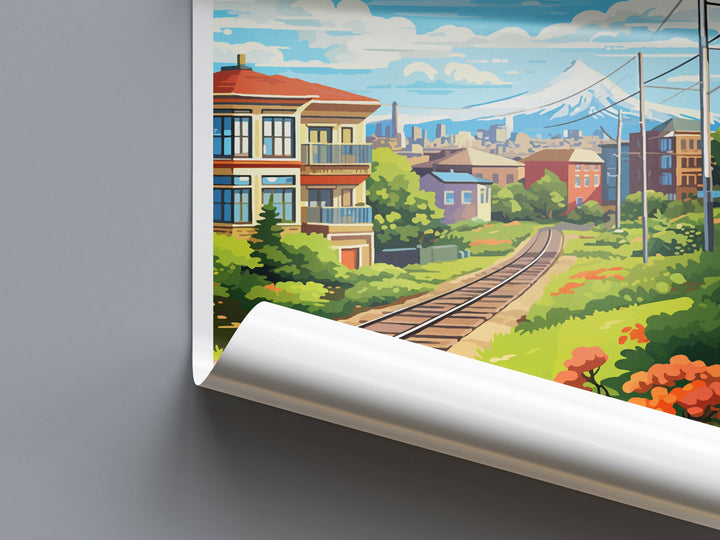 Portland Travel Print Wall Art Portland Wall Hanging Home Décor Portland Gift Art Lovers Oregon Art Lover Gift Portland Poster