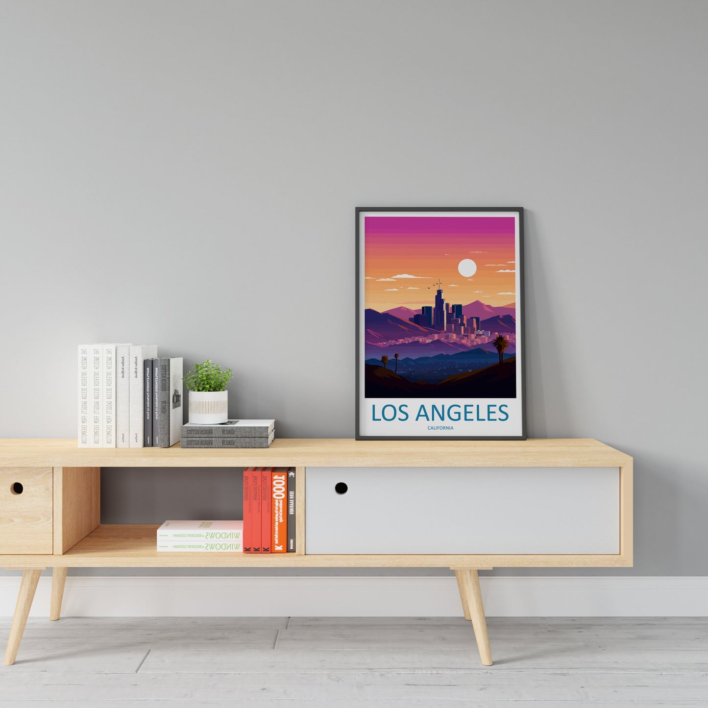Los Angeles Travel Print Wall Art Los Angeles Wall Hanging Home Décor Los Angeles Gift Art Lovers California Art Lover Gift Los Angeles Deco