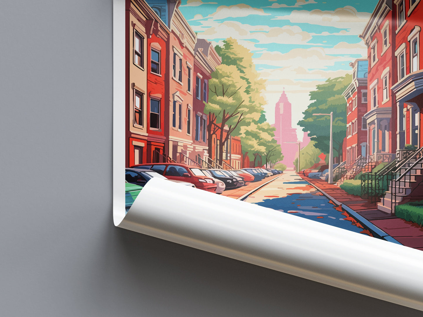 Philadelphia Travel Print Wall Art Philadelphia Wall Hanging Home Décor Philadelphia Gift Art Lovers Pennsylvania Art Lover Travel Poster