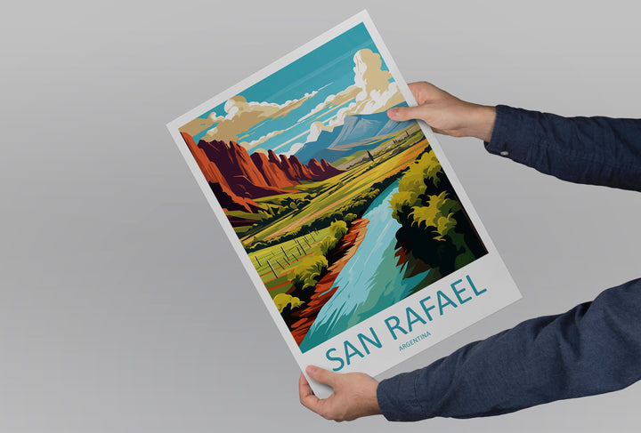 San Rafael Travel Print Wall Art San Rafael Wall Hanging Home Décor San Rafael Gift Art Lovers Argentina Art Lover Gift San Rafael