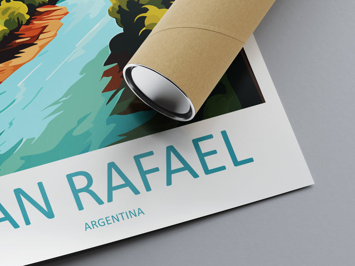 San Rafael Travel Print Wall Art San Rafael Wall Hanging Home Décor San Rafael Gift Art Lovers Argentina Art Lover Gift San Rafael