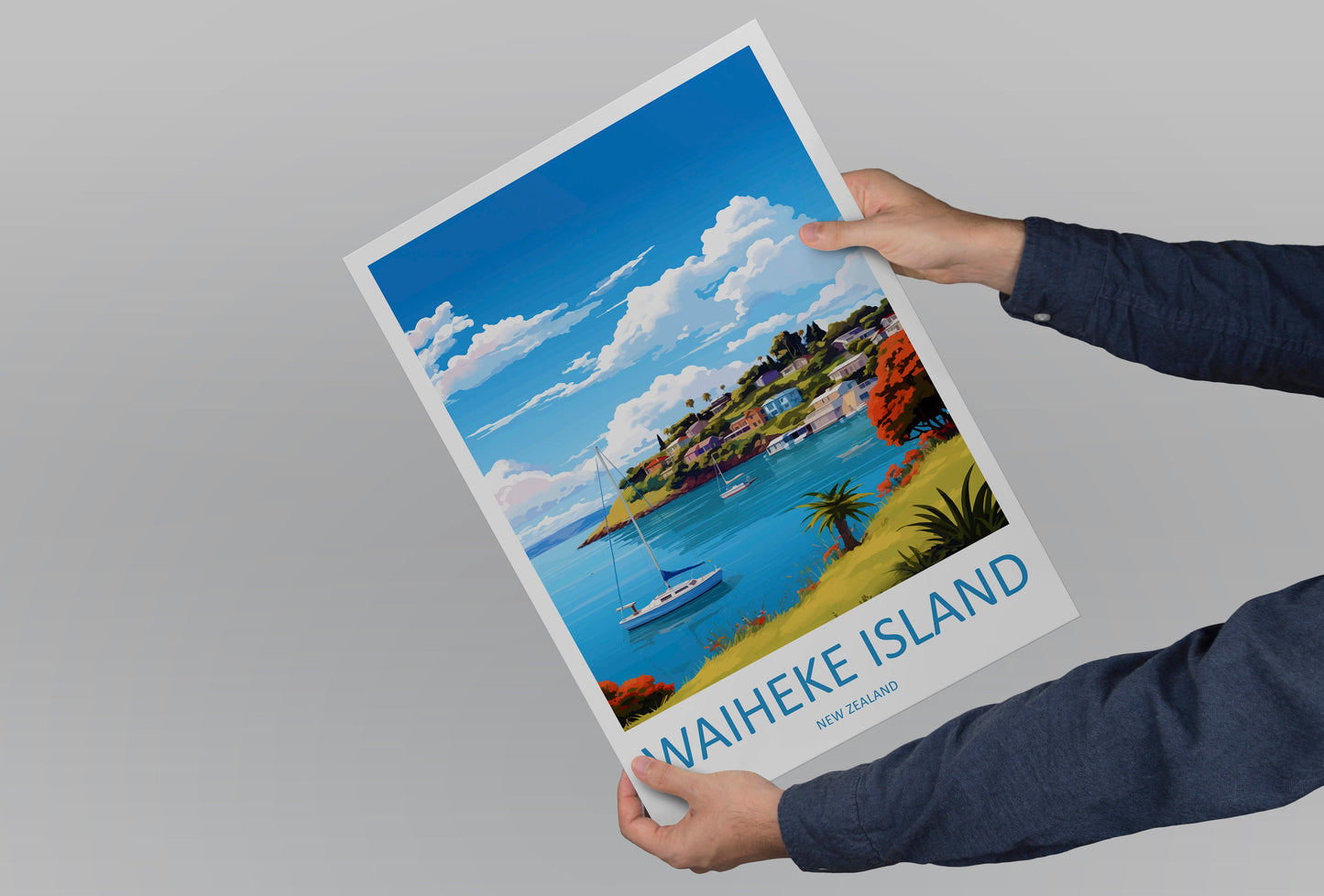 Waiheke Island Travel Print Wall Art Waiheke Island Wall Hanging Home Décor Waiheke Island Gift Art Lovers New Zealand Art Lover Gift Print