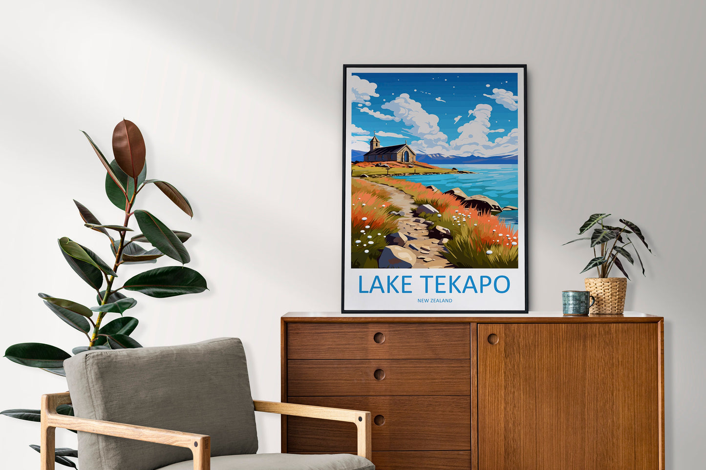 Lake Tekapo Travel Print Wall Art Lake Tekapo Wall Hanging Home Décor Lake Tekapo Gift Art Lovers New Zealand Art Lover Gift Lake Tekapo NZ