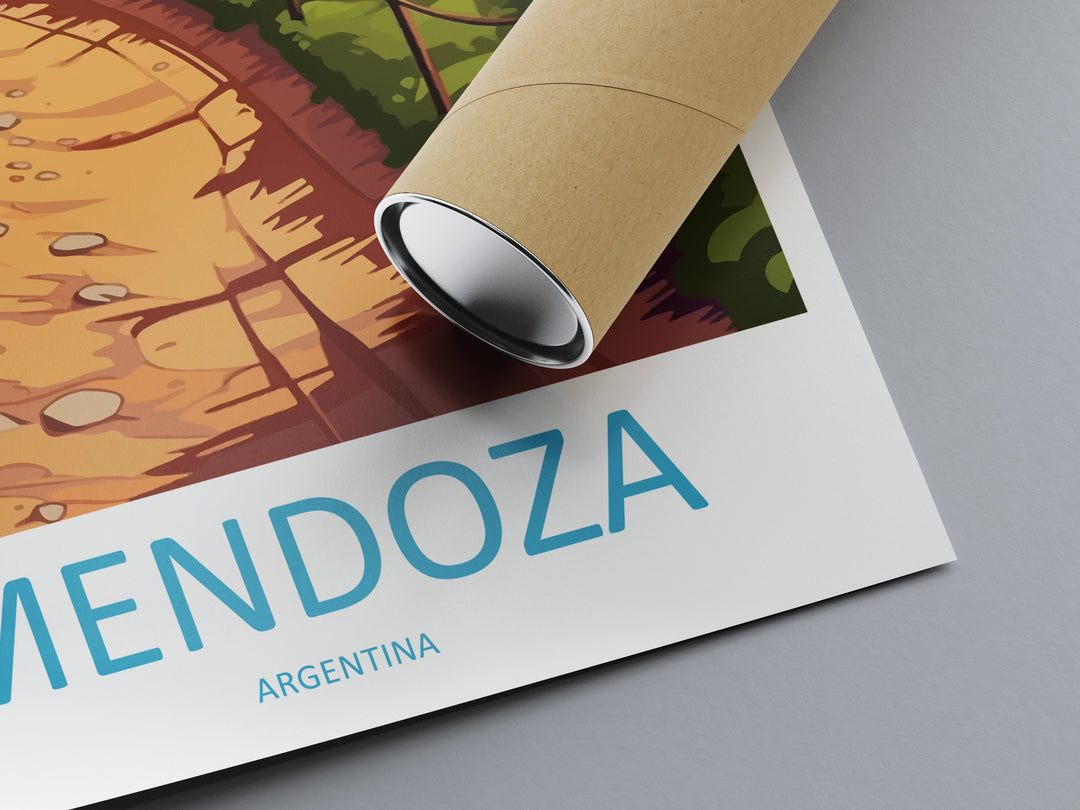 Mendoza Travel Print Wall Art Mendoza Wall Hanging Home Decor Mendoza Gift Art Lovers Wall Art Print Art Mendoza Artwork Argentina Poster