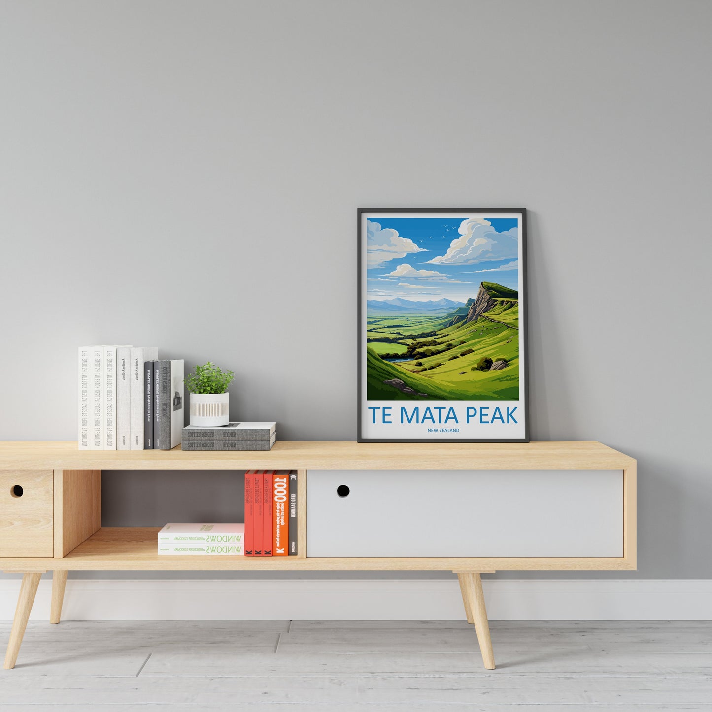 Te Mata Peak Travel Print Wall Art Te Mata Peak Wall Hanging Home Décor Te Mata Peak Gift Art Lovers New Zealand Art Lover Gift Te Mata Peak