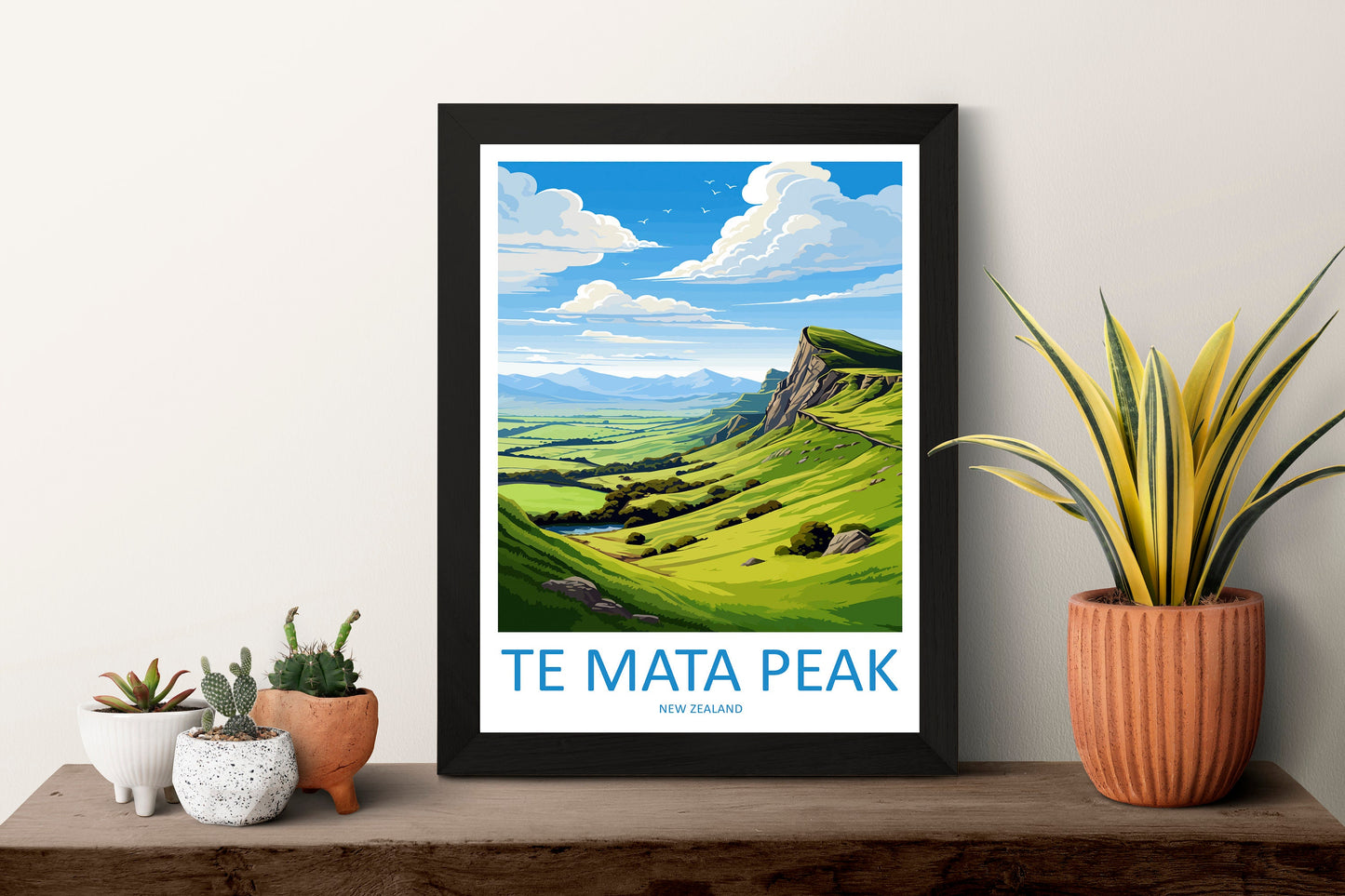 Te Mata Peak Travel Print Wall Art Te Mata Peak Wall Hanging Home Décor Te Mata Peak Gift Art Lovers New Zealand Art Lover Gift Te Mata Peak