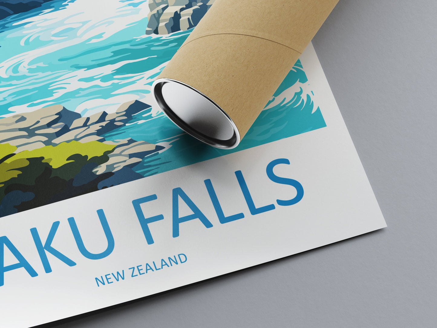 Haku Falls Travel Print Wall Art Haku Falls Wall Hanging Home Décor Haku Falls Gift Art Lovers New Zealand Art Lover Gift