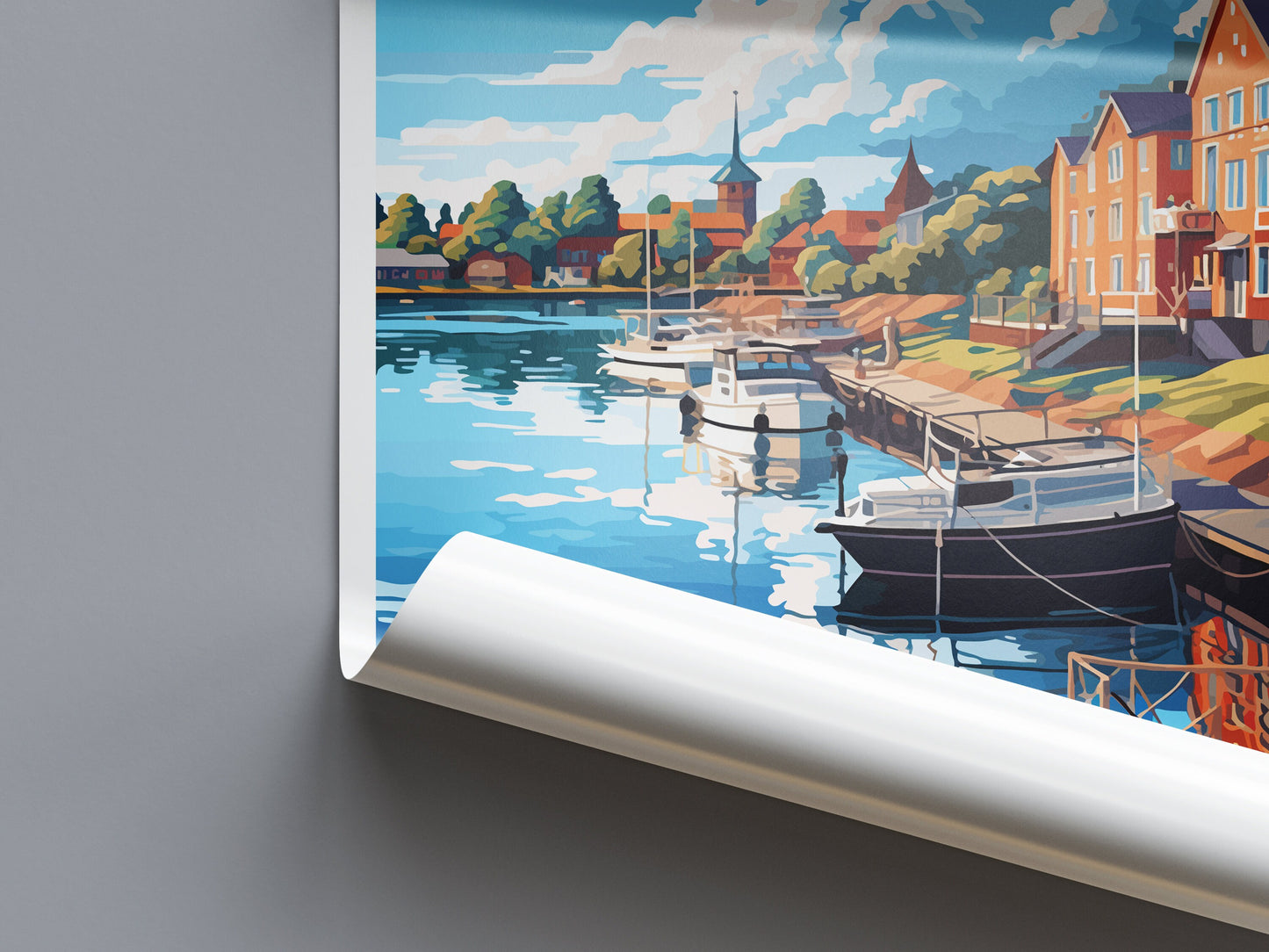 Vaasa Travel Print Wall Art Vaasa Wall Hanging Home Decor Vaasa Gift Art Lovers Wall Art Print Art Vaasa Wall Print Finland Travel Poster