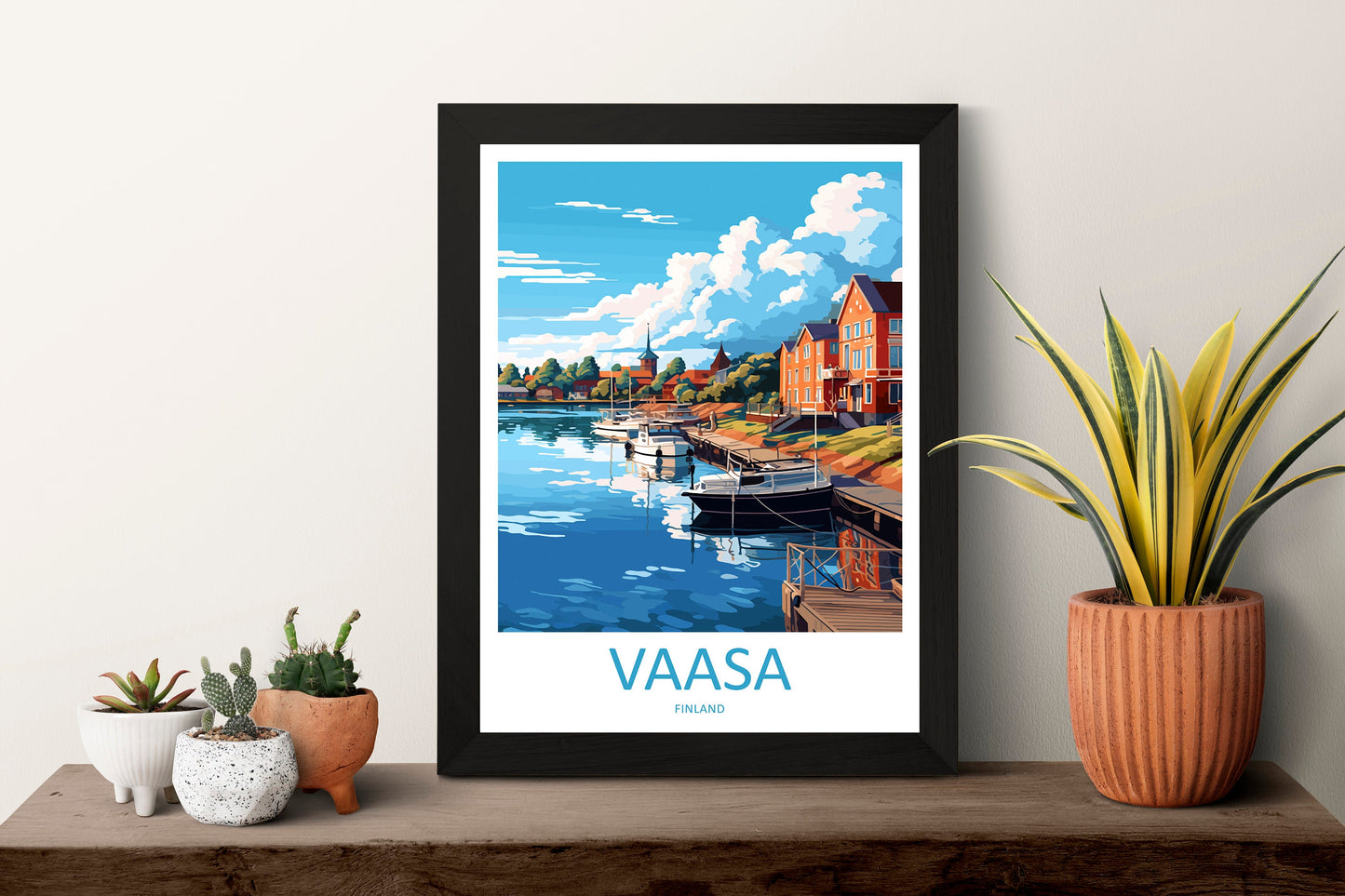Vaasa Travel Print Wall Art Vaasa Wall Hanging Home Decor Vaasa Gift Art Lovers Wall Art Print Art Vaasa Wall Print Finland Travel Poster