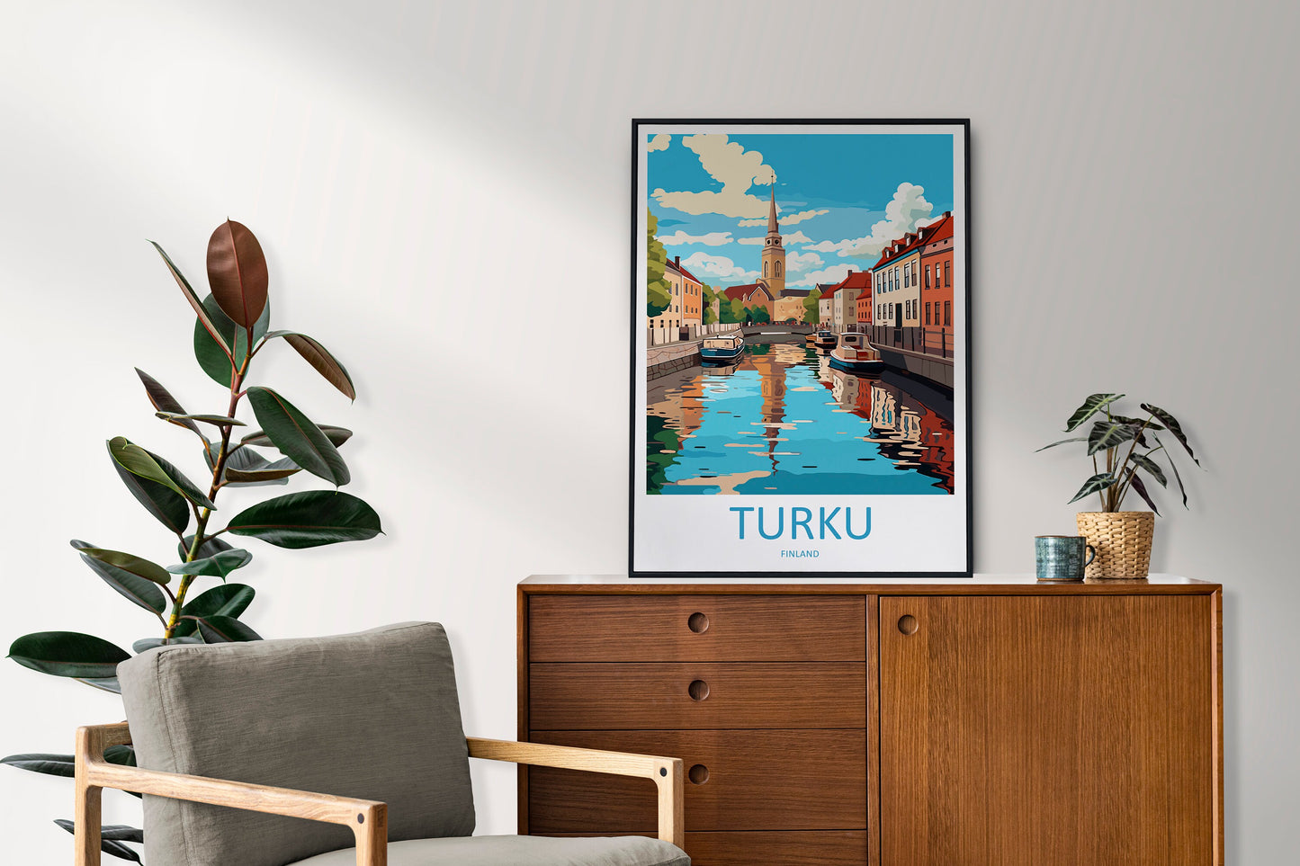 Turku Travel Print Wall Art Turku Wall Hanging Home Decor Turku Gift Art Lovers Wall Art Print Art Turku Wall Print Finland Travel Poster