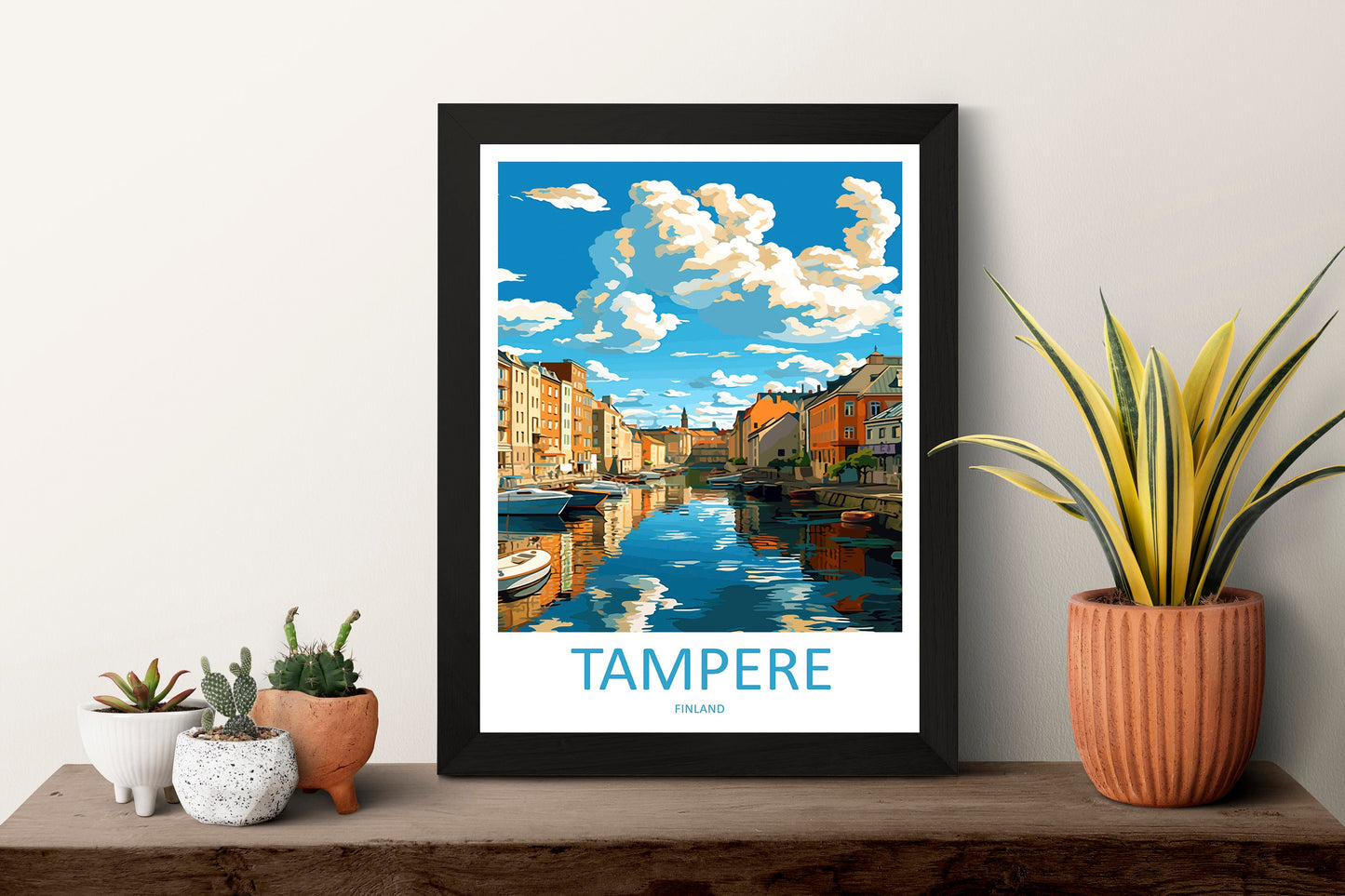 Tampere Travel Print Wall Art Tampere Wall Hanging Home Decor Tampere Gift Art Lovers Wall Art Print Art Tampere Wall Print Finland Art Gift