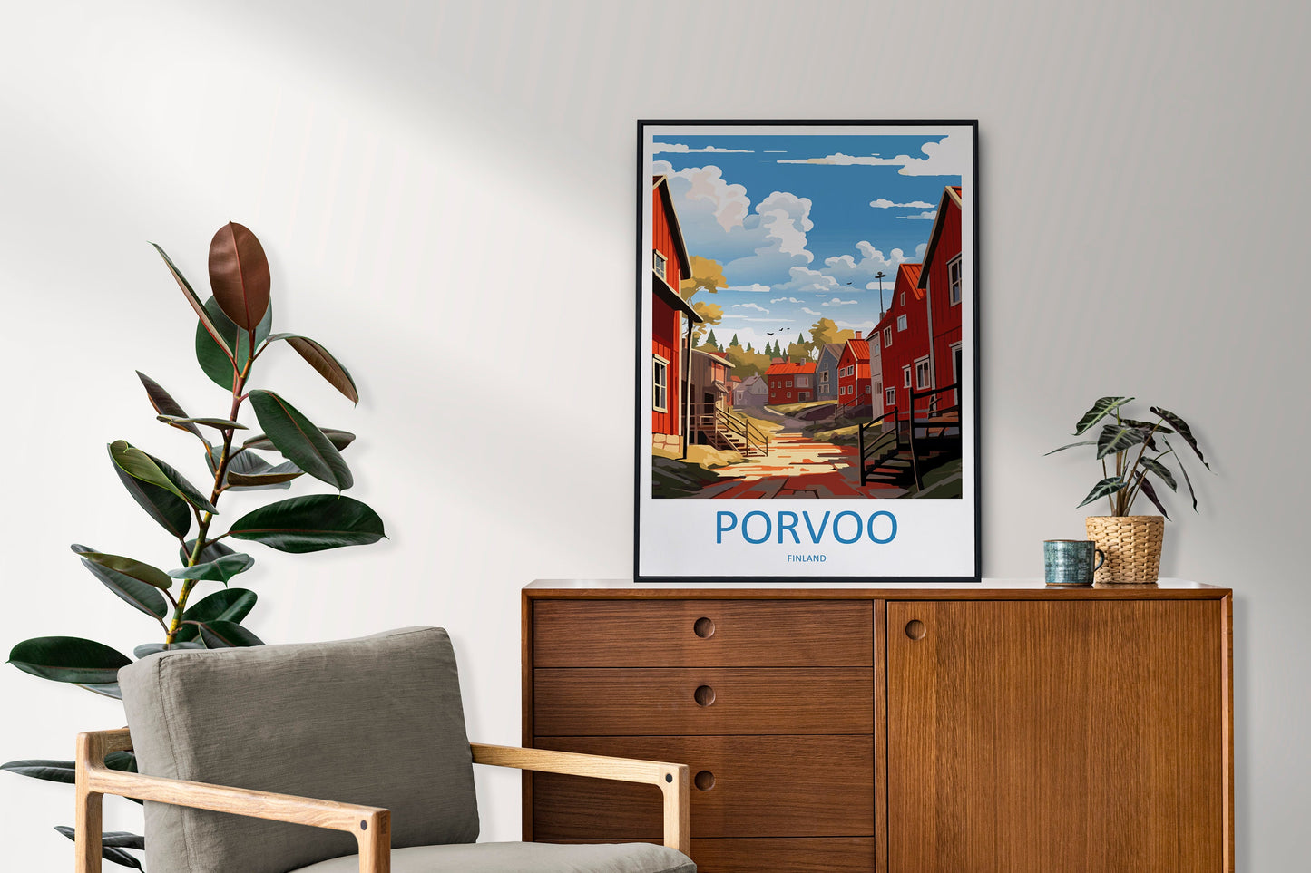 Porvoo Travel Print Wall Art Porvoo Wall Hanging Home Decor Porvoo Gift Art Lovers Wall Art Print Art Finland Wall Print