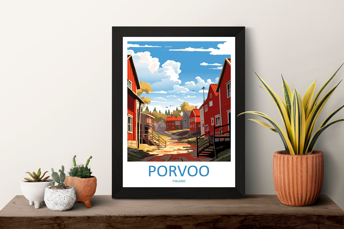 Porvoo Travel Print Wall Art Porvoo Wall Hanging Home Decor Porvoo Gift Art Lovers Wall Art Print Art Finland Wall Print