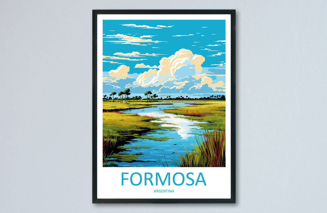Formosa Travel Print Wall Art Formosa Wall Hanging Home Decor Formosa Gift Art Lovers Wall Art Print Art Argentina Travel Poster