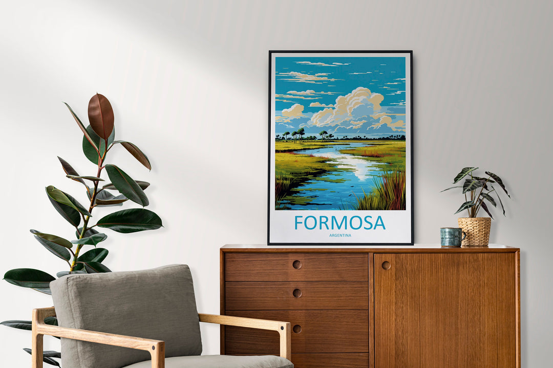 Formosa Travel Print Wall Art Formosa Wall Hanging Home Decor Formosa Gift Art Lovers Wall Art Print Art Argentina Travel Poster