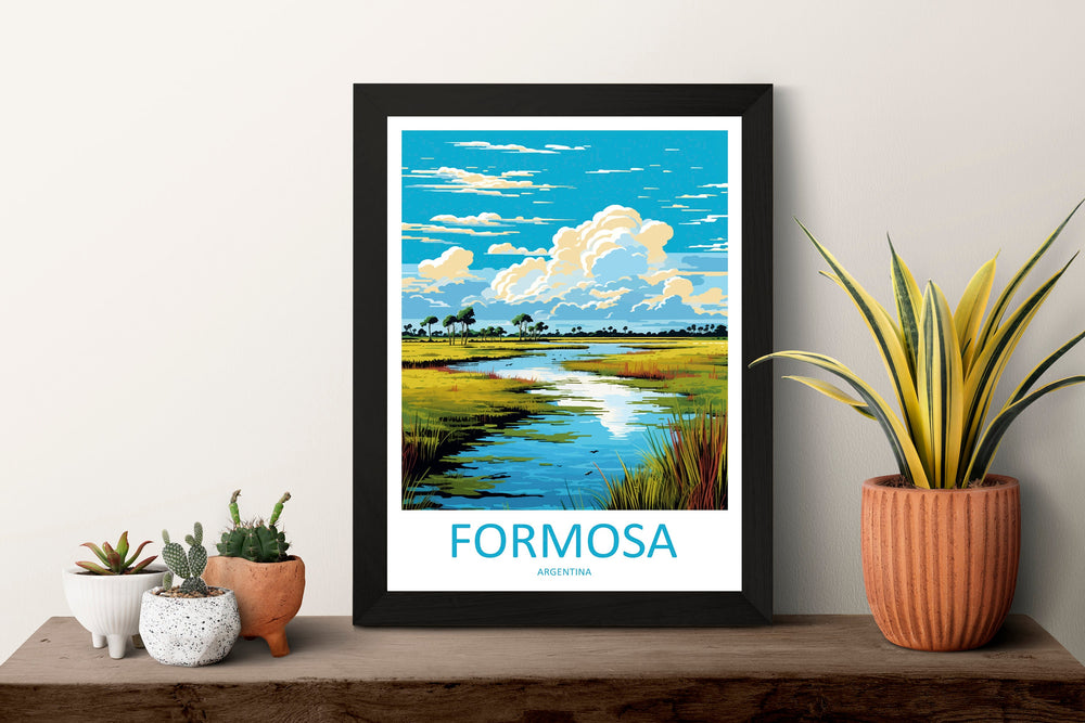 Formosa Travel Print Wall Art Formosa Wall Hanging Home Decor Formosa Gift Art Lovers Wall Art Print Art Argentina Travel Poster