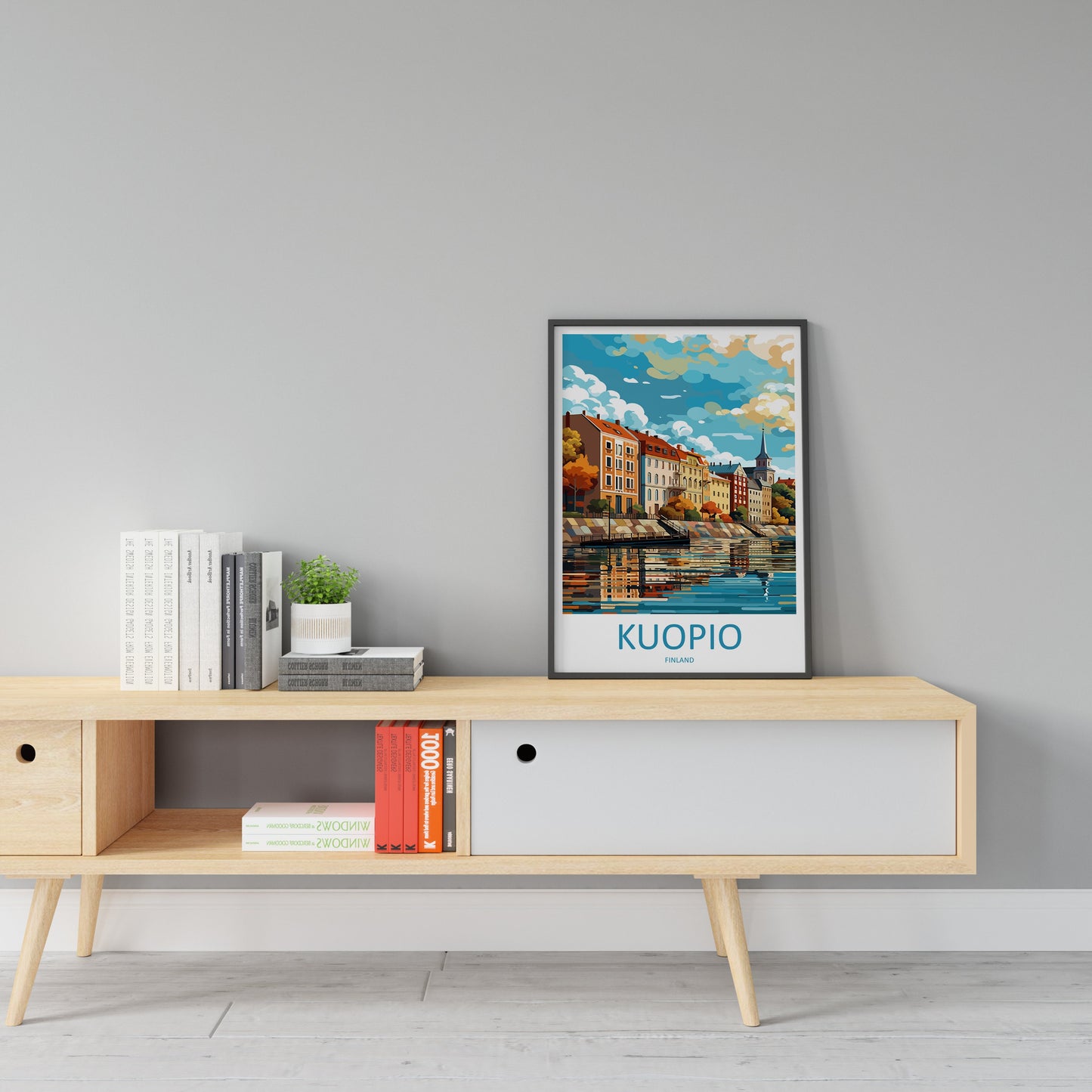Kuopio Travel Print Wall Art Kuopio Wall Hanging Home Decor Kuopio Gift Art Lovers Wall Art Print Art Finland Wall Print