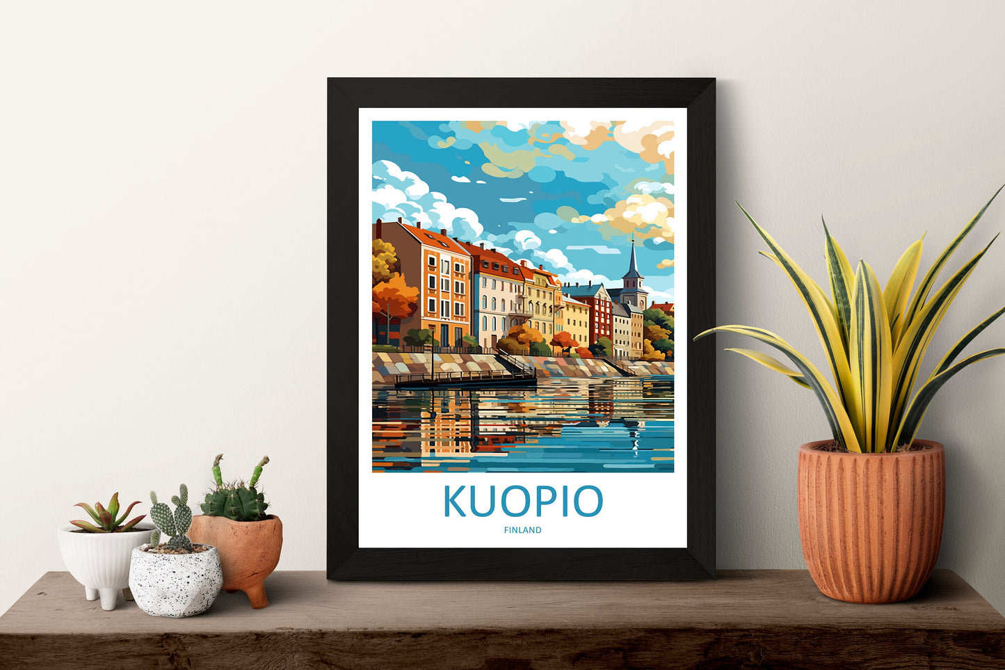 Kuopio Travel Print Wall Art Kuopio Wall Hanging Home Decor Kuopio Gift Art Lovers Wall Art Print Art Finland Wall Print