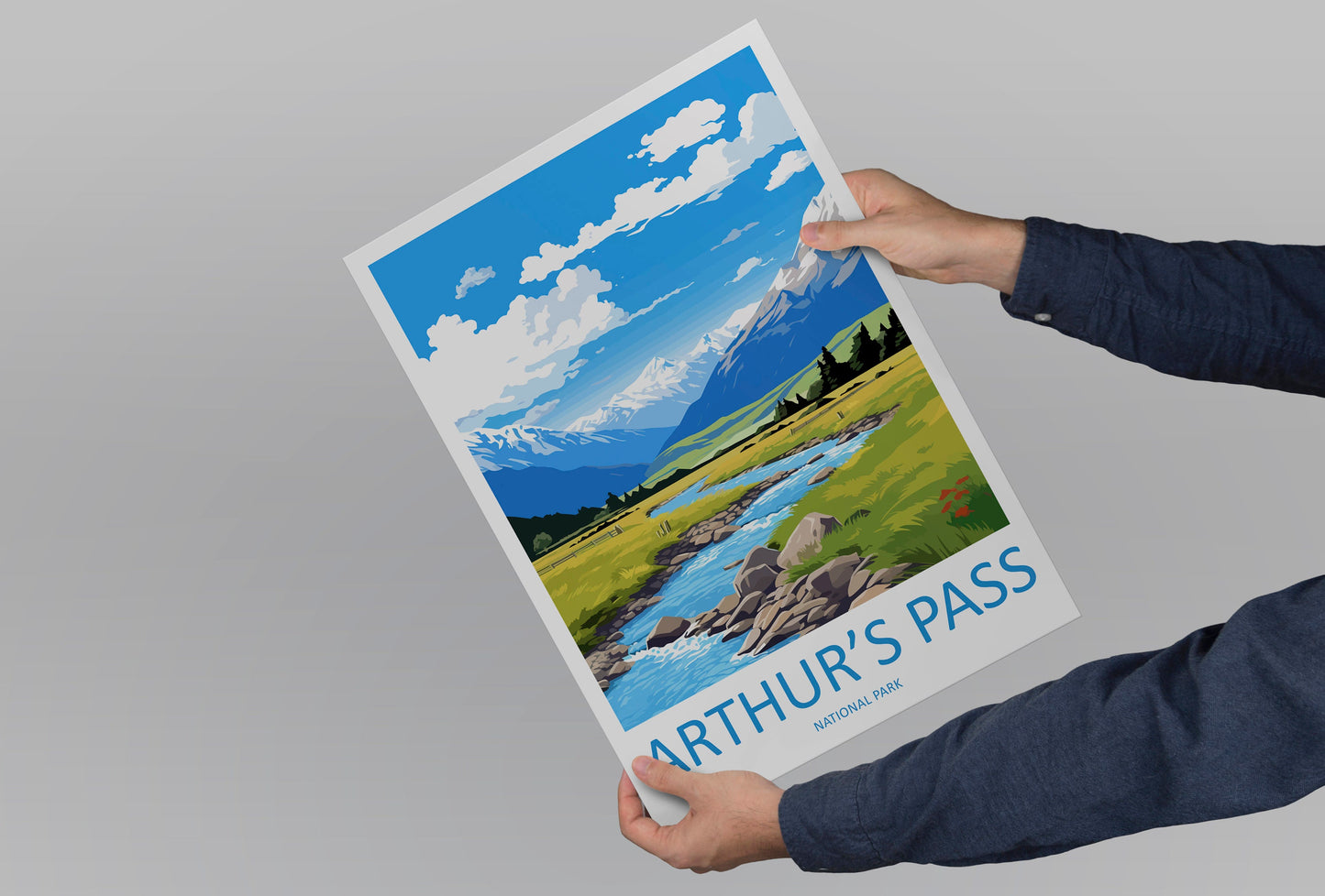 Arthurs Pass National Park Travel Print Wall Art Arthurs Pass National Park Wall Hanging Home Décor Arthurs Pass Park Gift Art Lovers